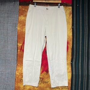 TOMMY HILFIGER-men’s greige flat front chino/khaki dress pants